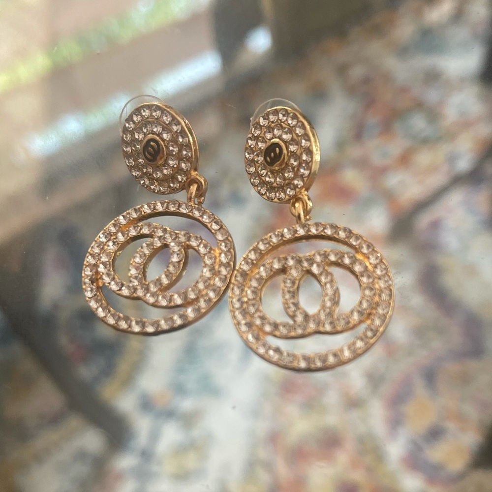 earrings diamond gold